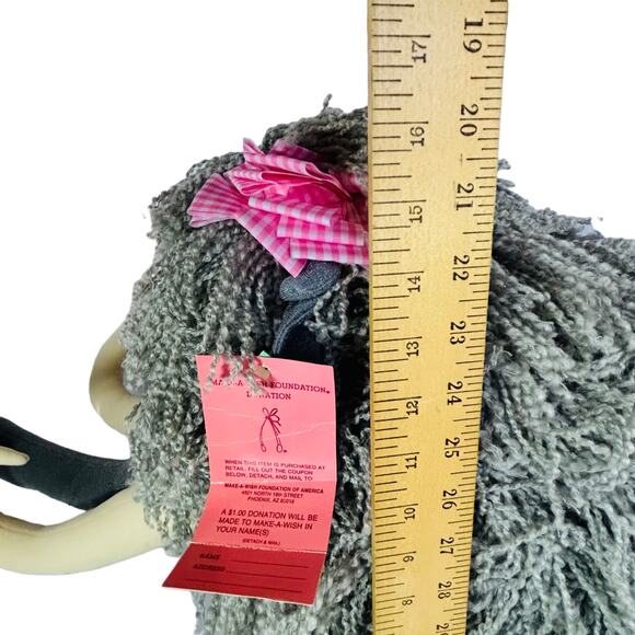 New! Vintage Kicks Kamar Mogul Jr yarn hair plush mammoth elephant - Picture 16 of 16